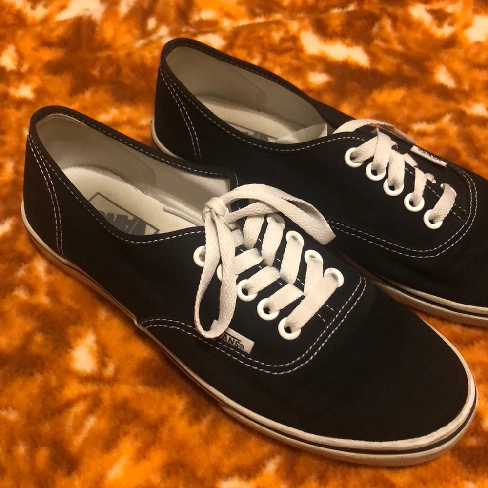 Black and White Lo Pro Vans